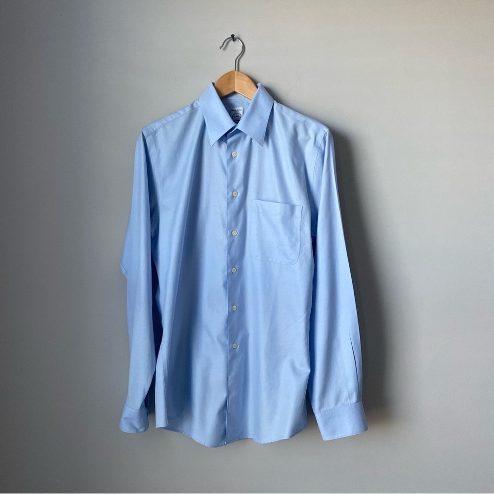 Pronto Uomo men’s dress shirt 15 34/35 fitted. Non iron